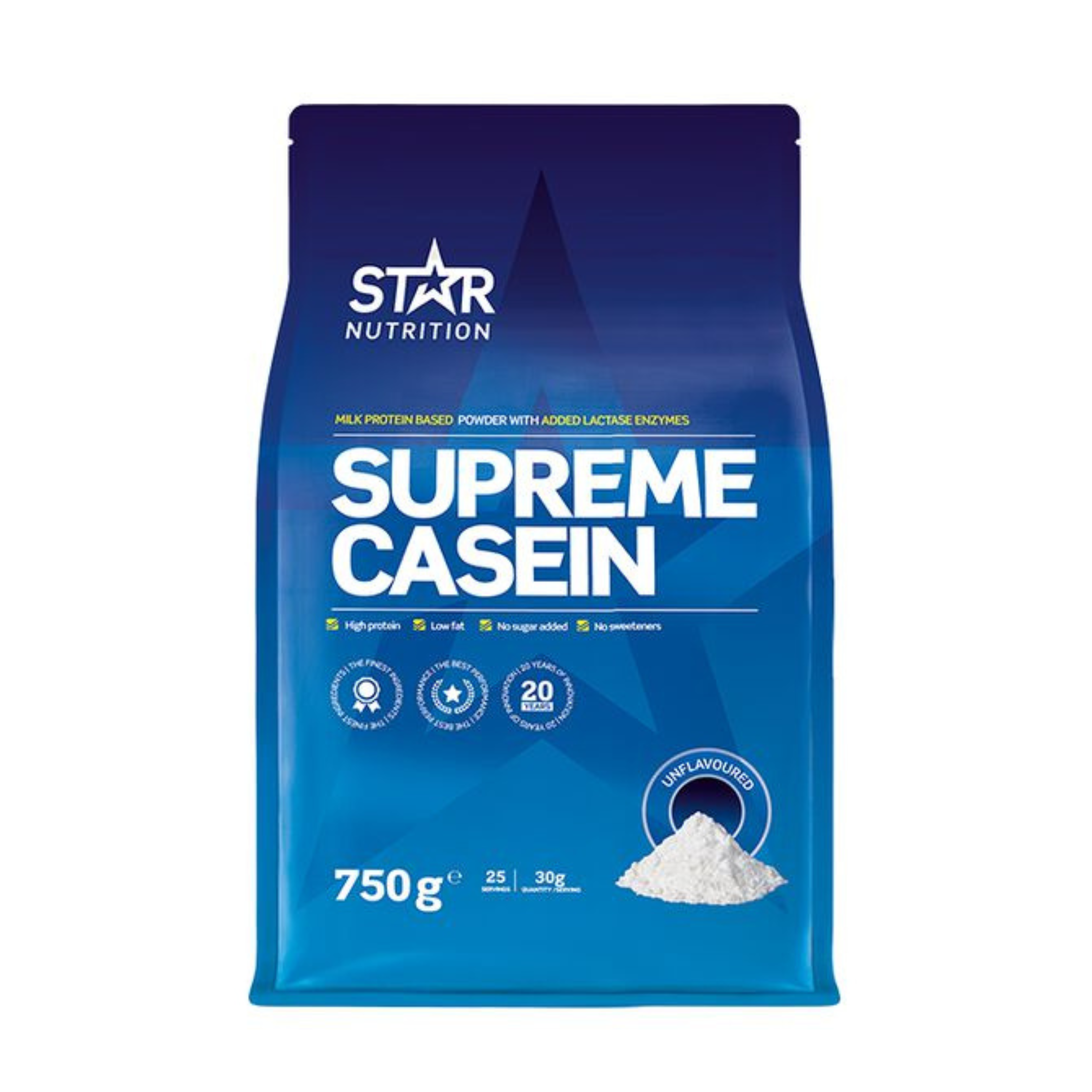 Supreme Casein Unflavoured 750g