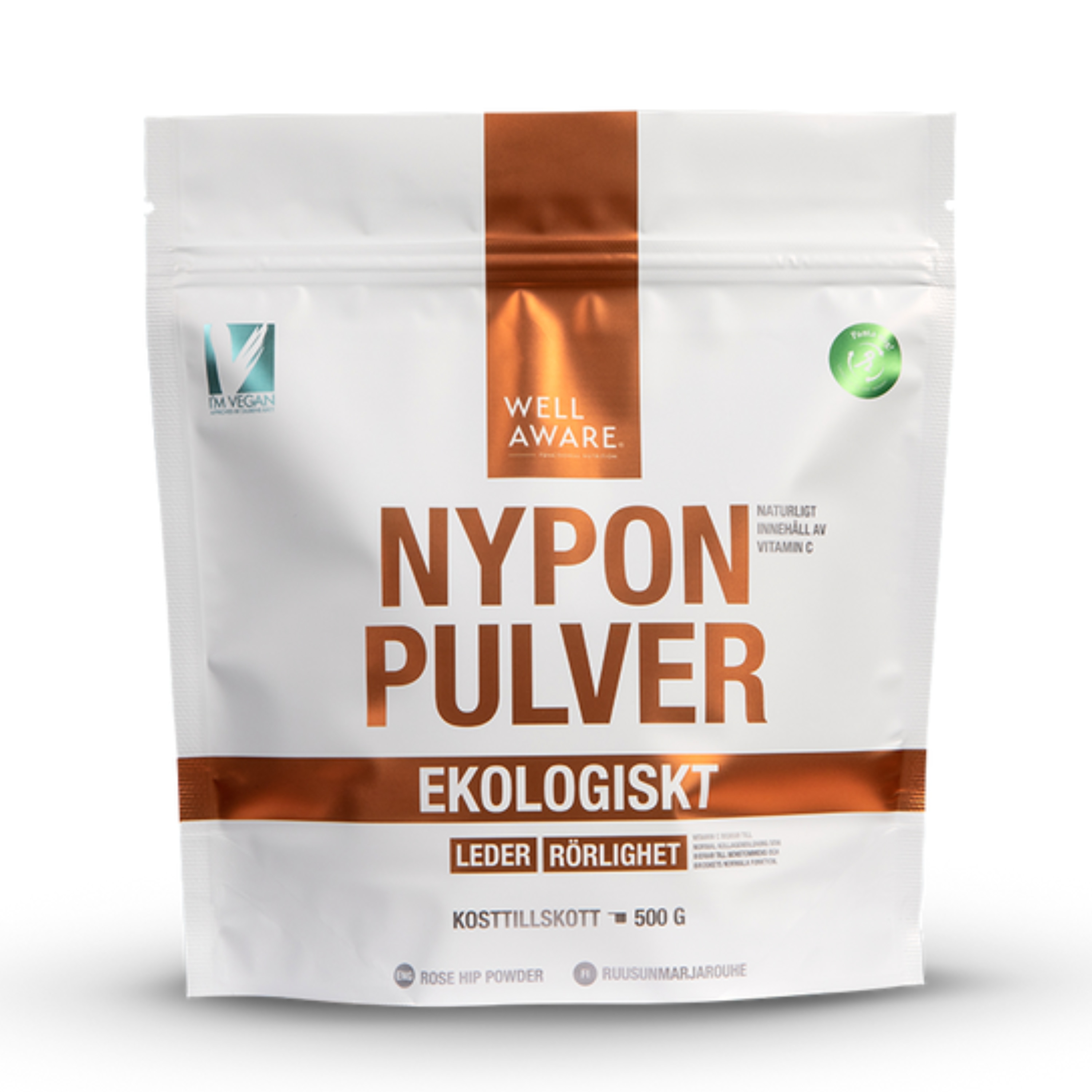 Nyponpulver Grovmalet 500g