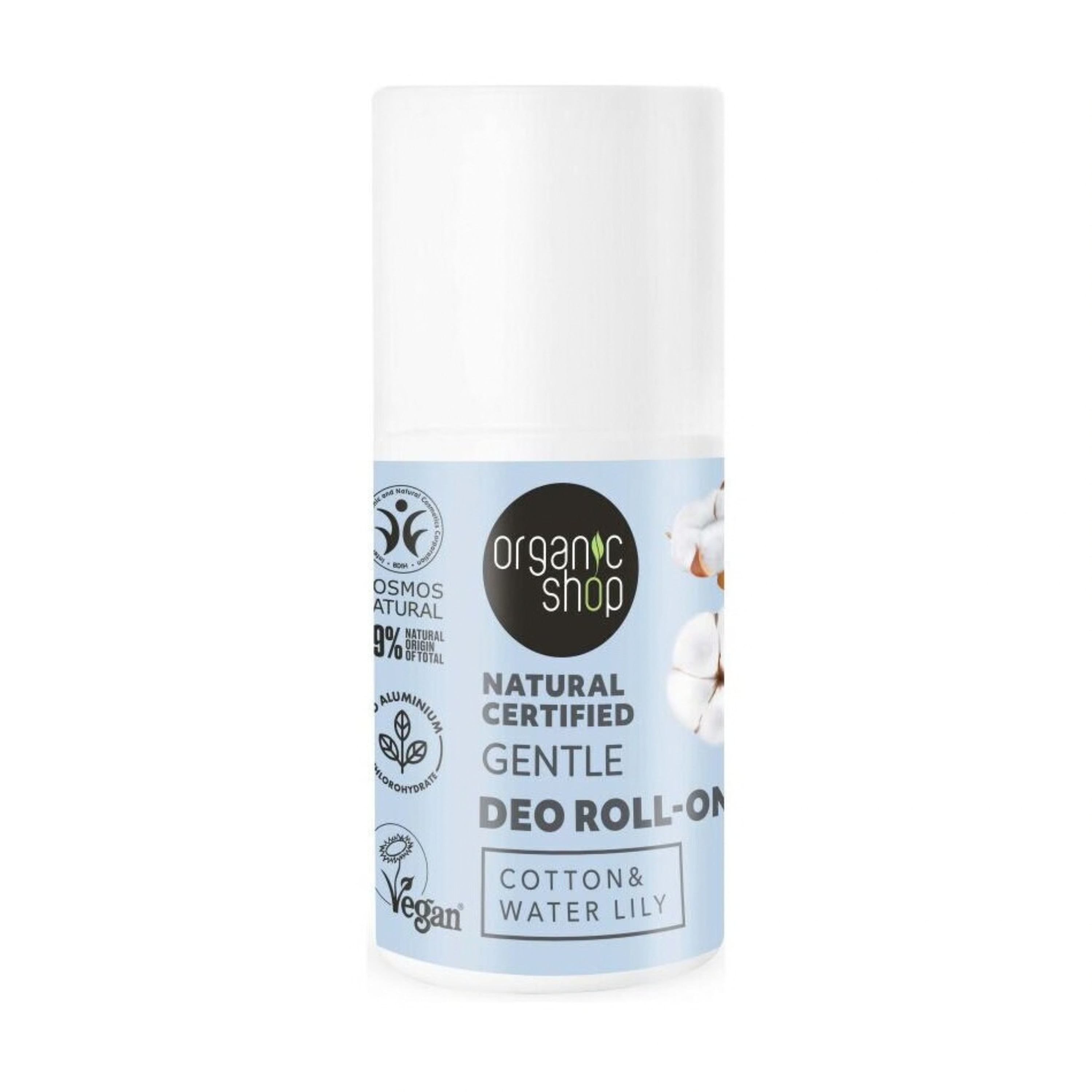 Deodorant Roll-On Bomull & Näckros 50ml
