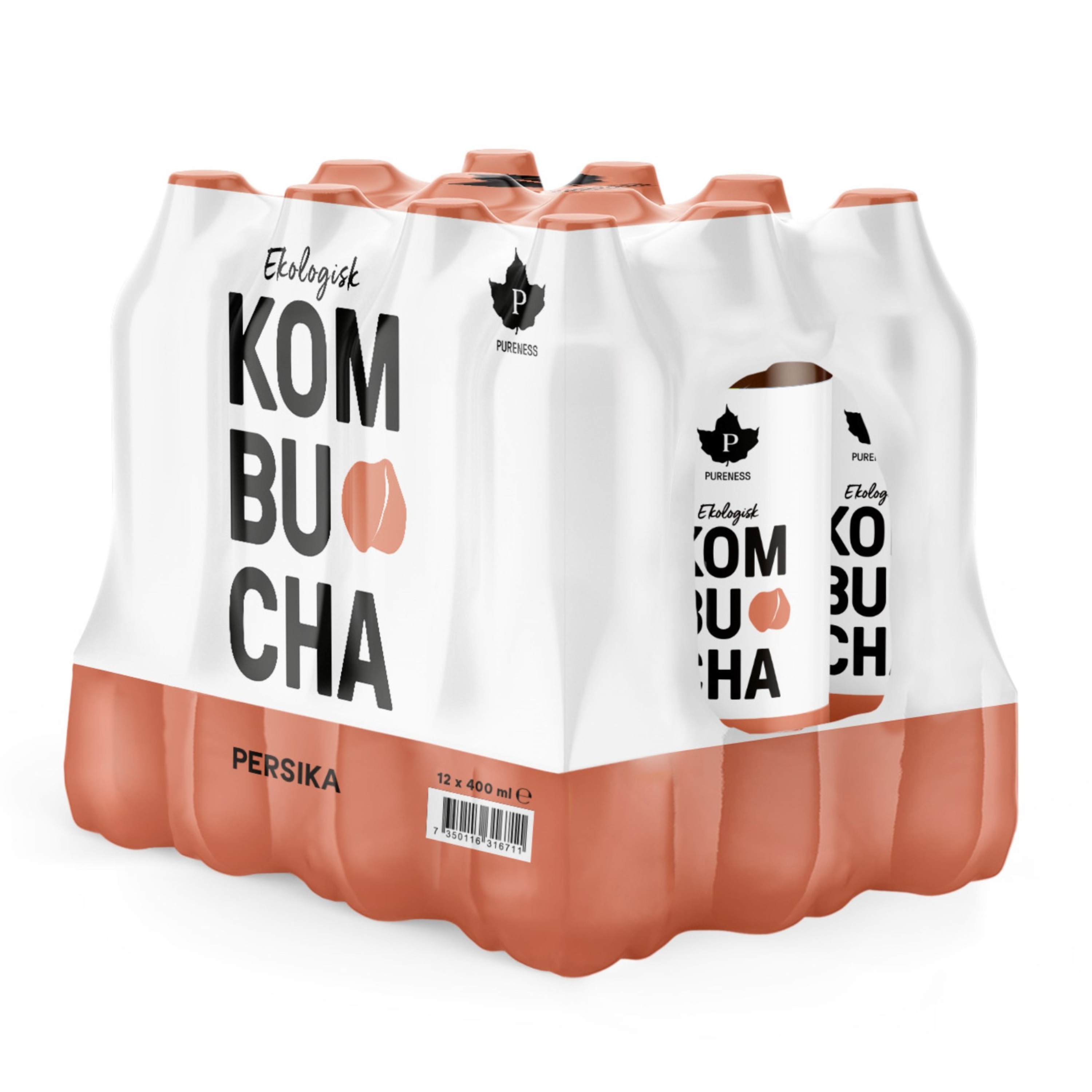 Kombucha Persika 12x400ml