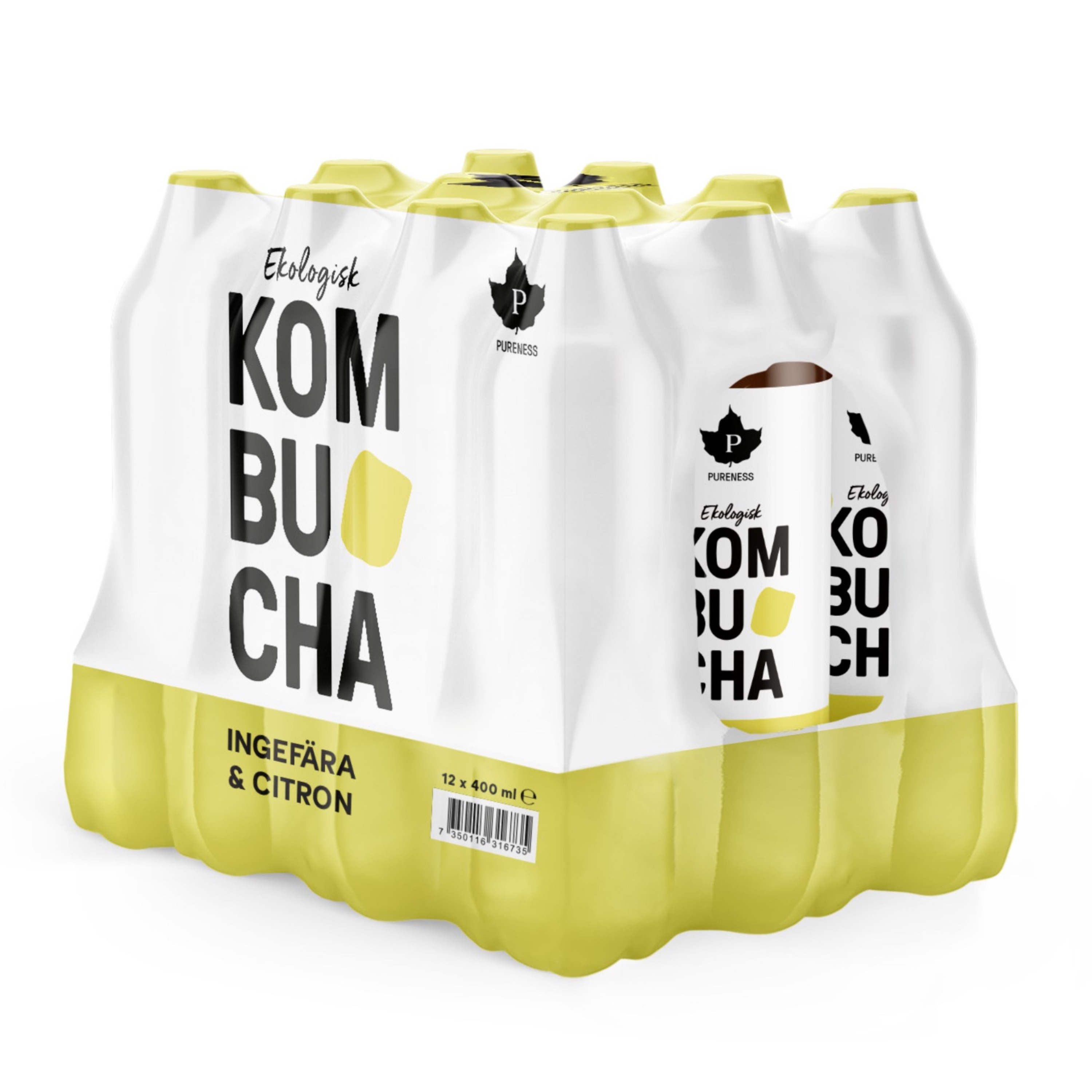 Kombucha Ingefära & Citron 12x400ml