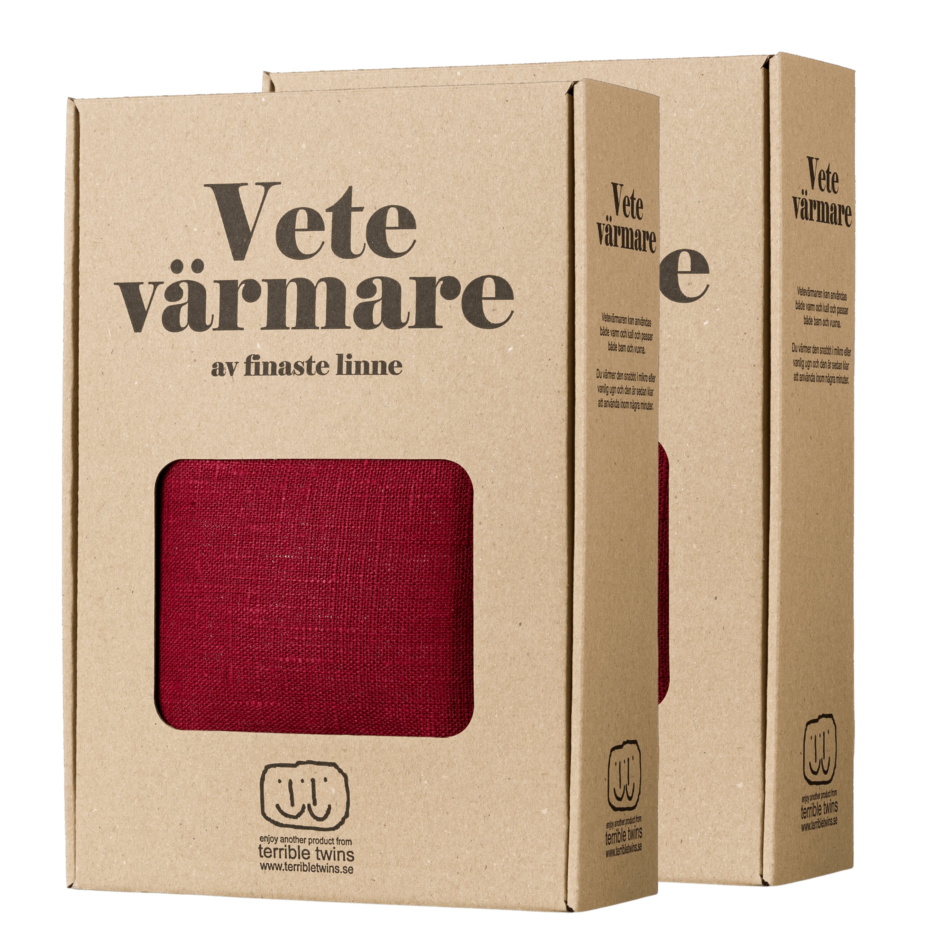 Vetekudde Burgundy 50x18cm x2
