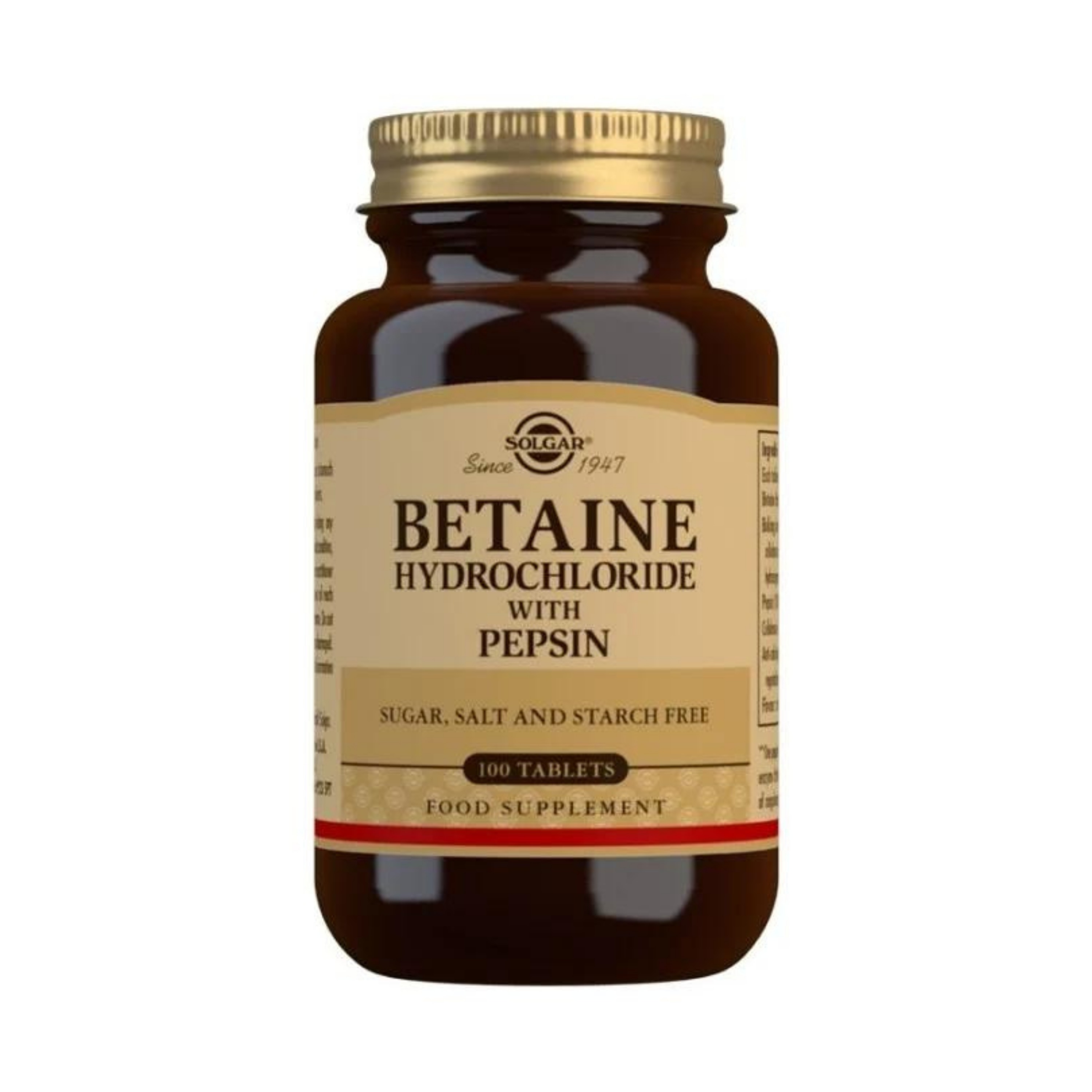 Betaine Hydrocloride with Pepsin 100t