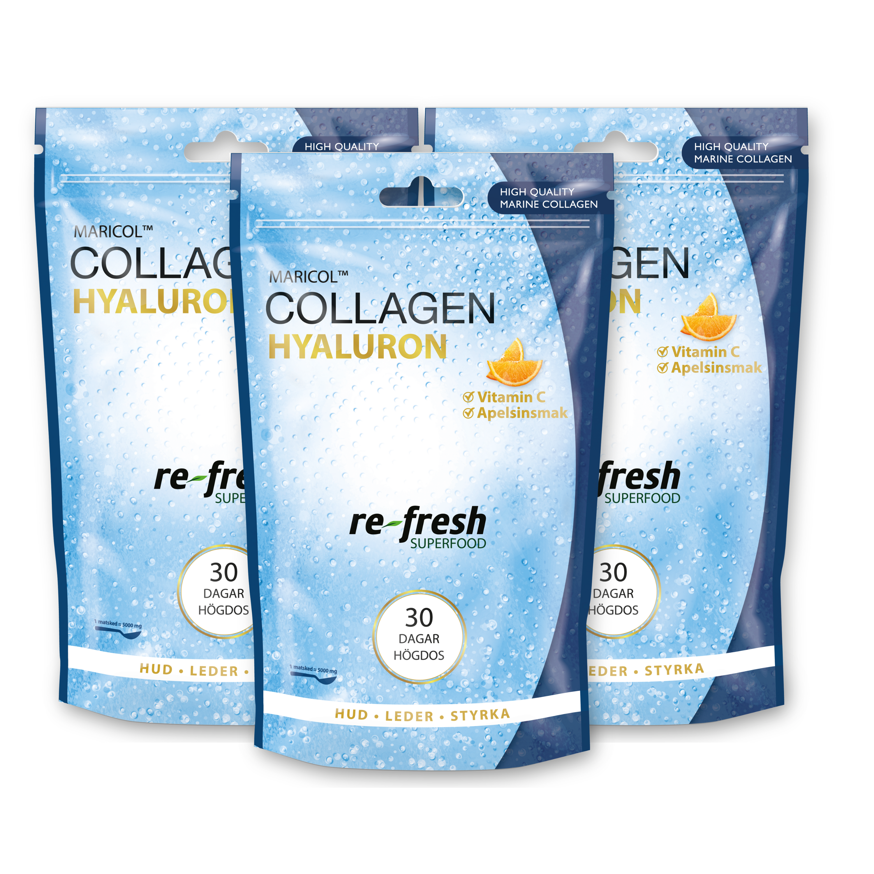 Collagen & Hyaluron Ekonomipack 3x150g
