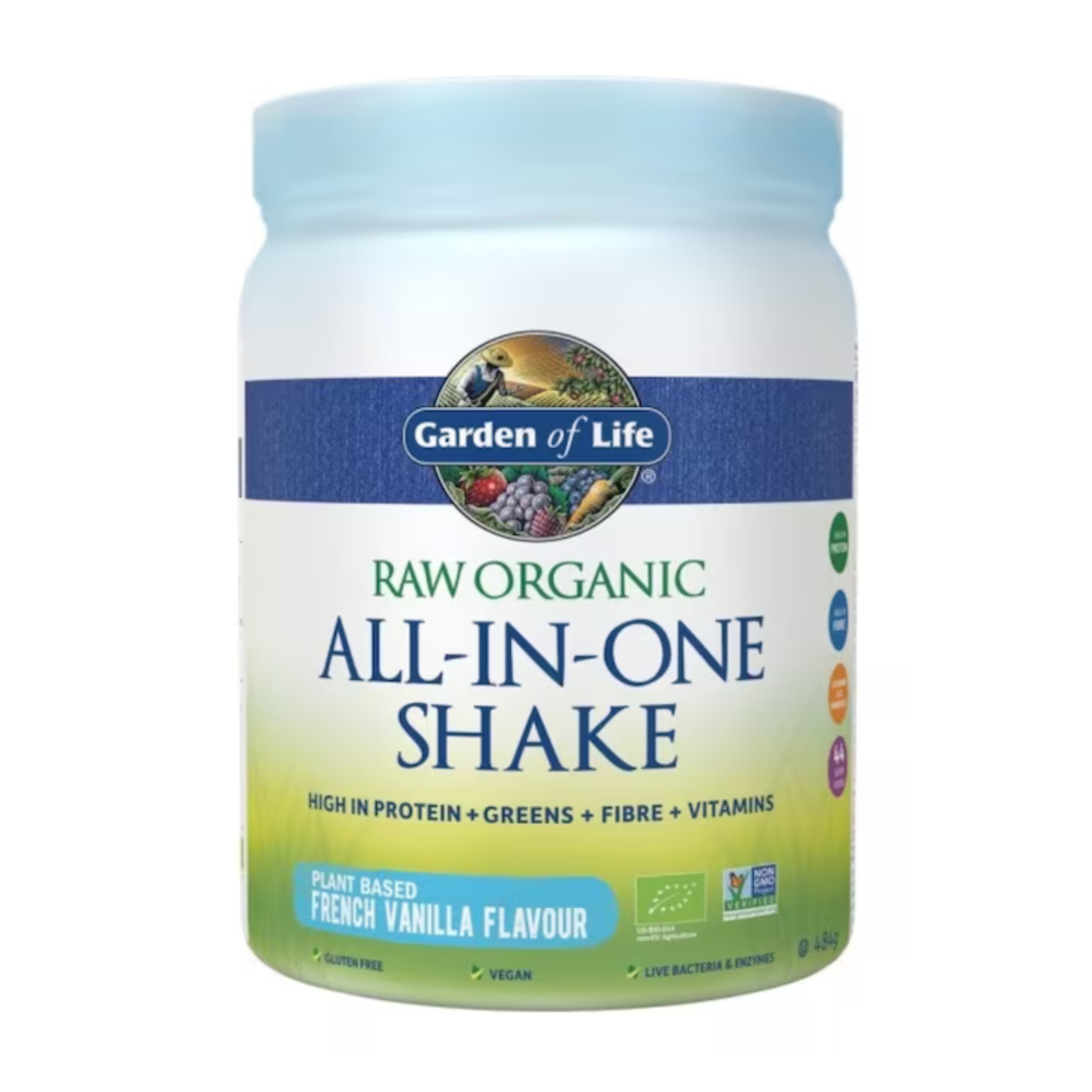 Raw Organic All-In-One Shake Vanilla 484g