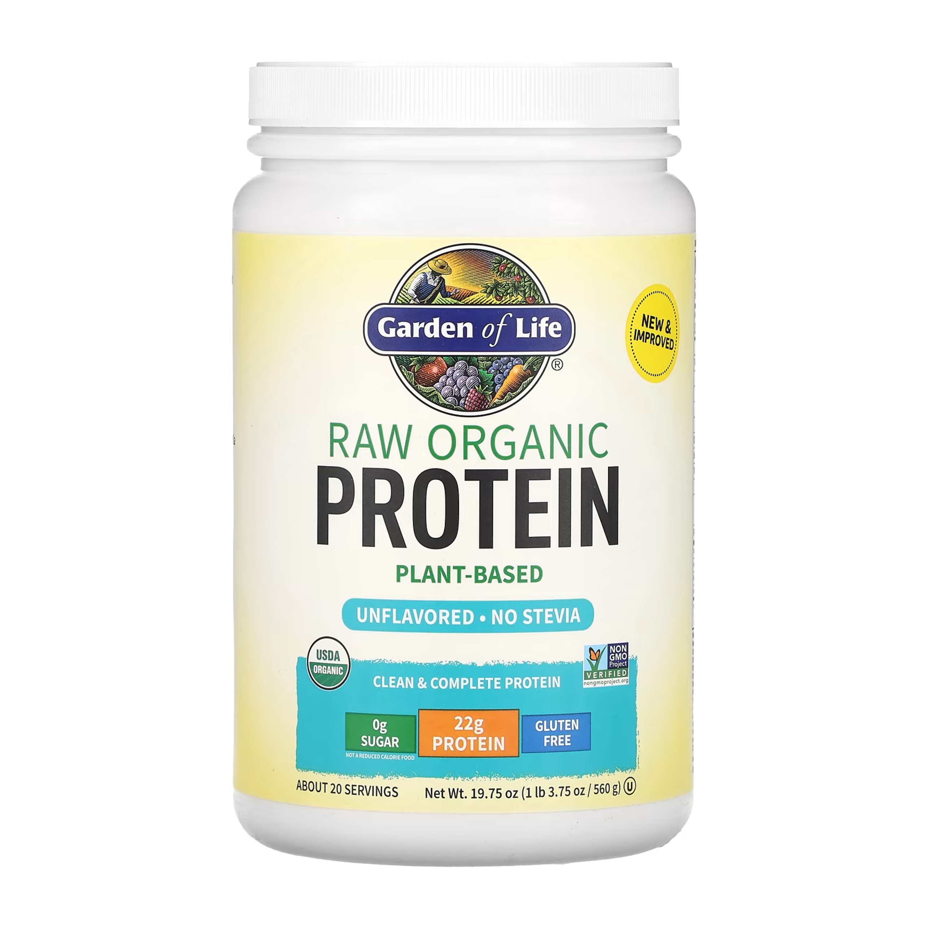 Raw Organic Protein Unflavoured 560g