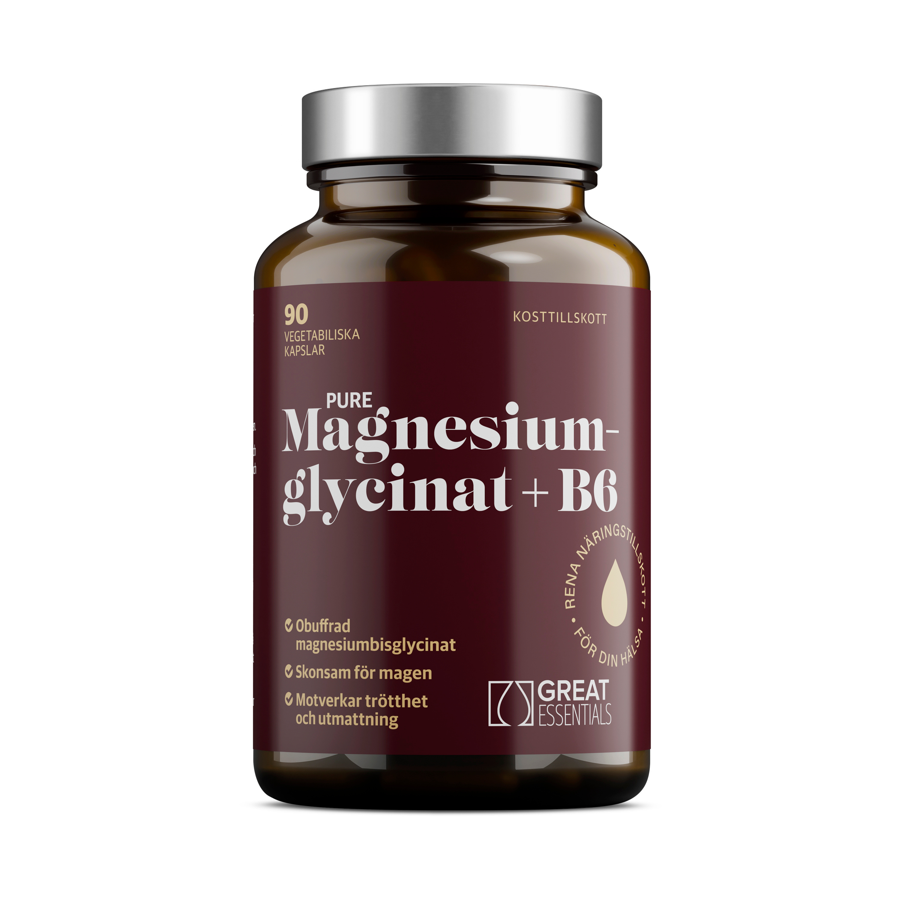 Pure Magnesiumglycinat + B6 90k