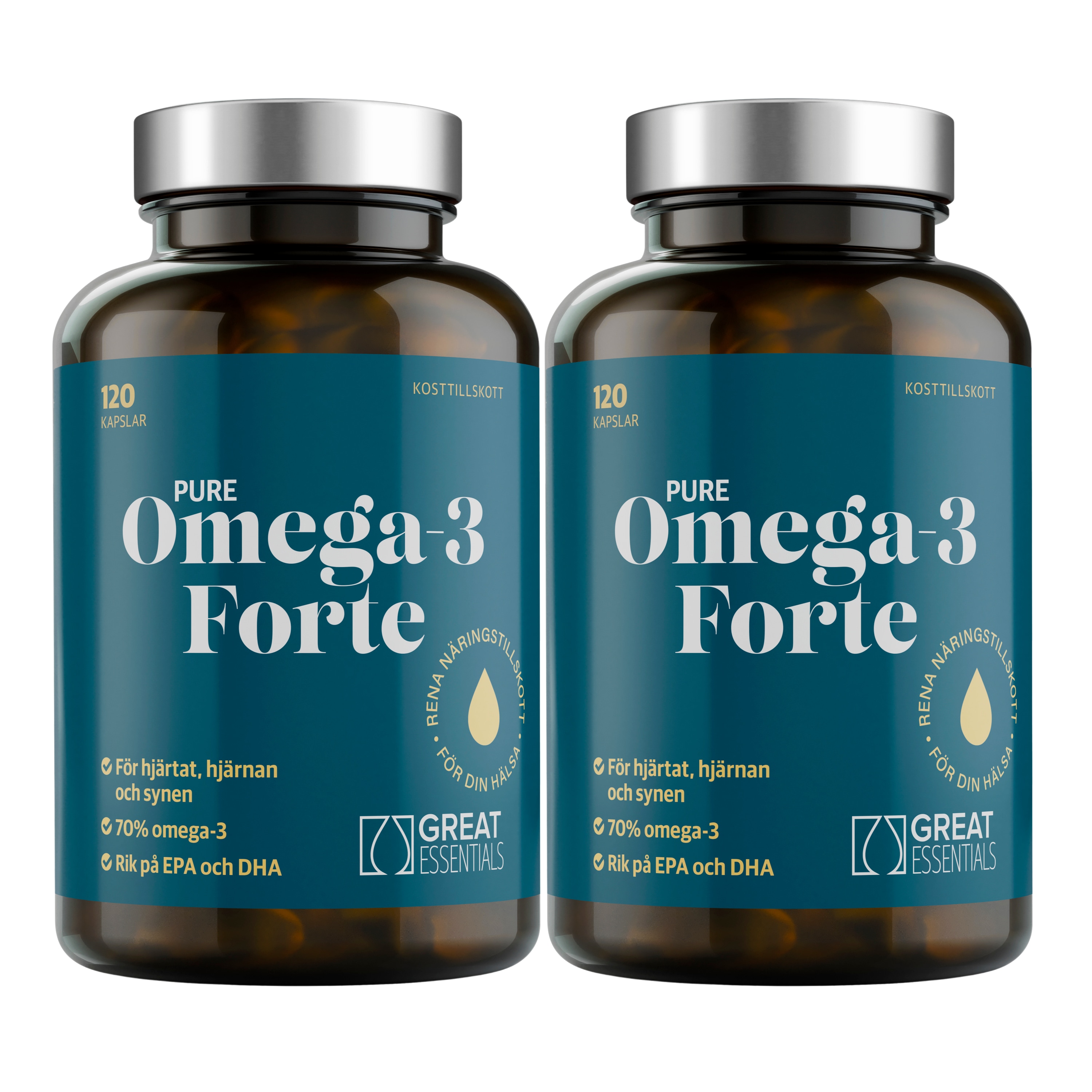 Pure Omega-3 Forte Ekonomipack 2x120k