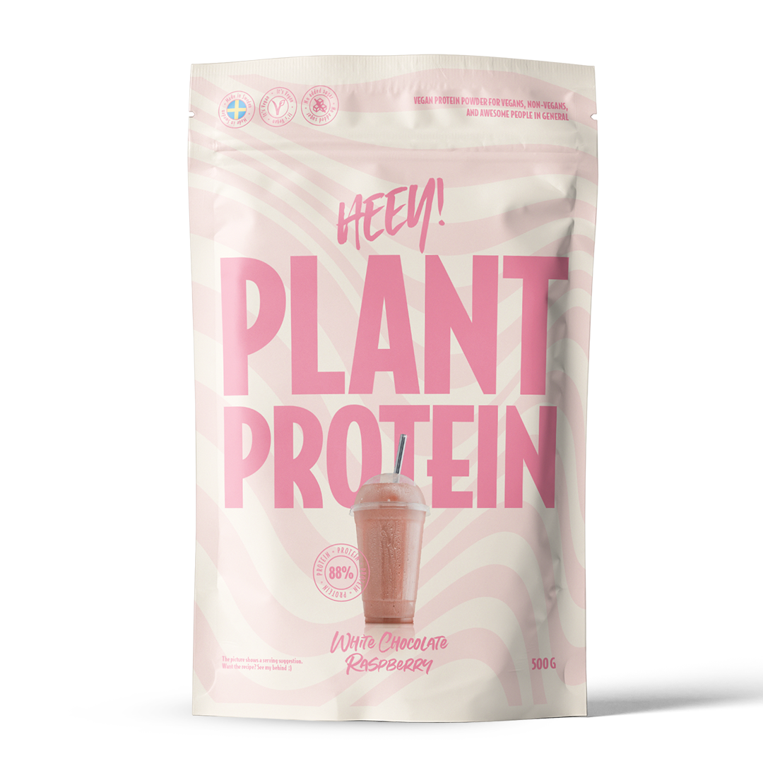 Veganskt Protein Vit Choklad & Hallon 500g