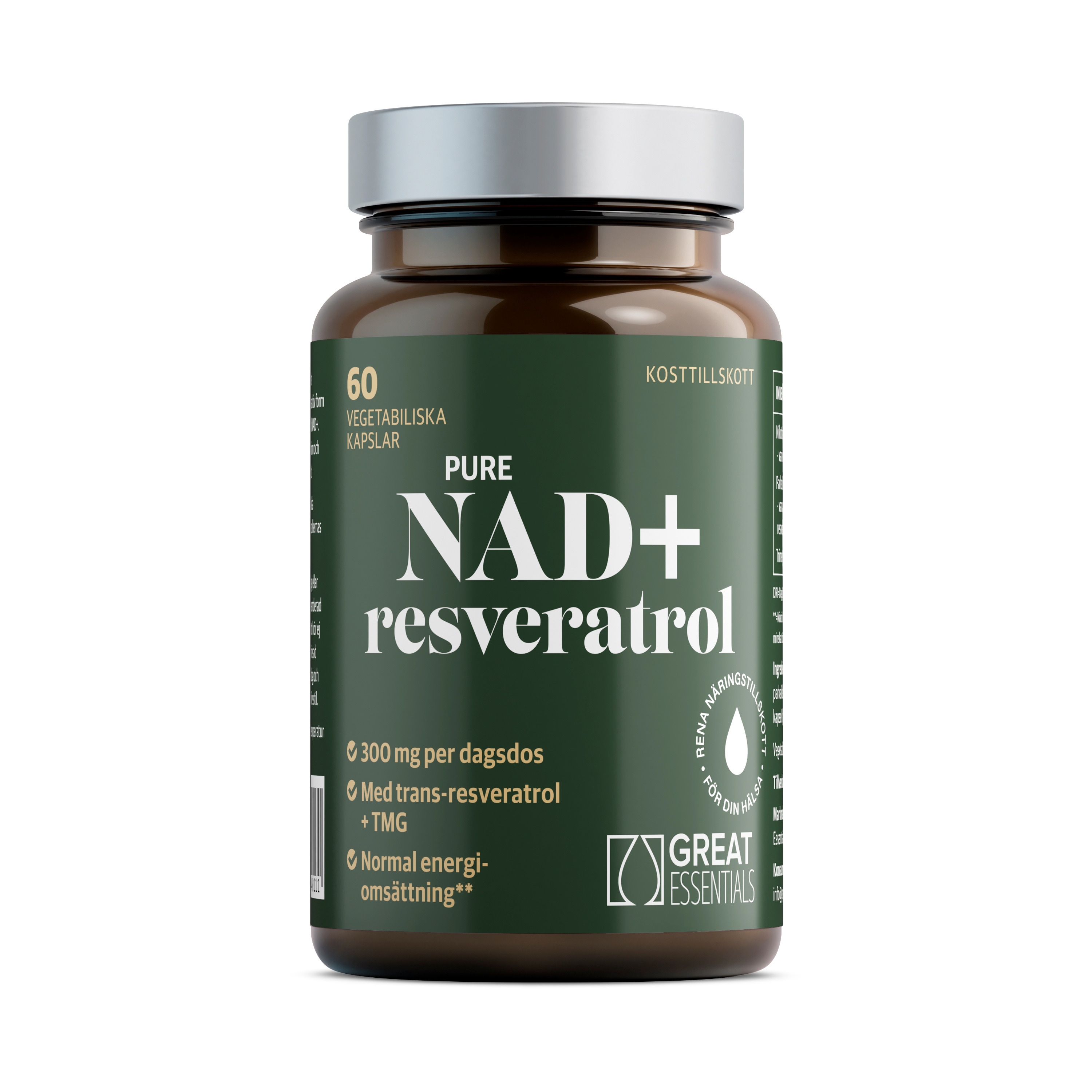 Pure NAD+ 300mg + Resveratrol 60k