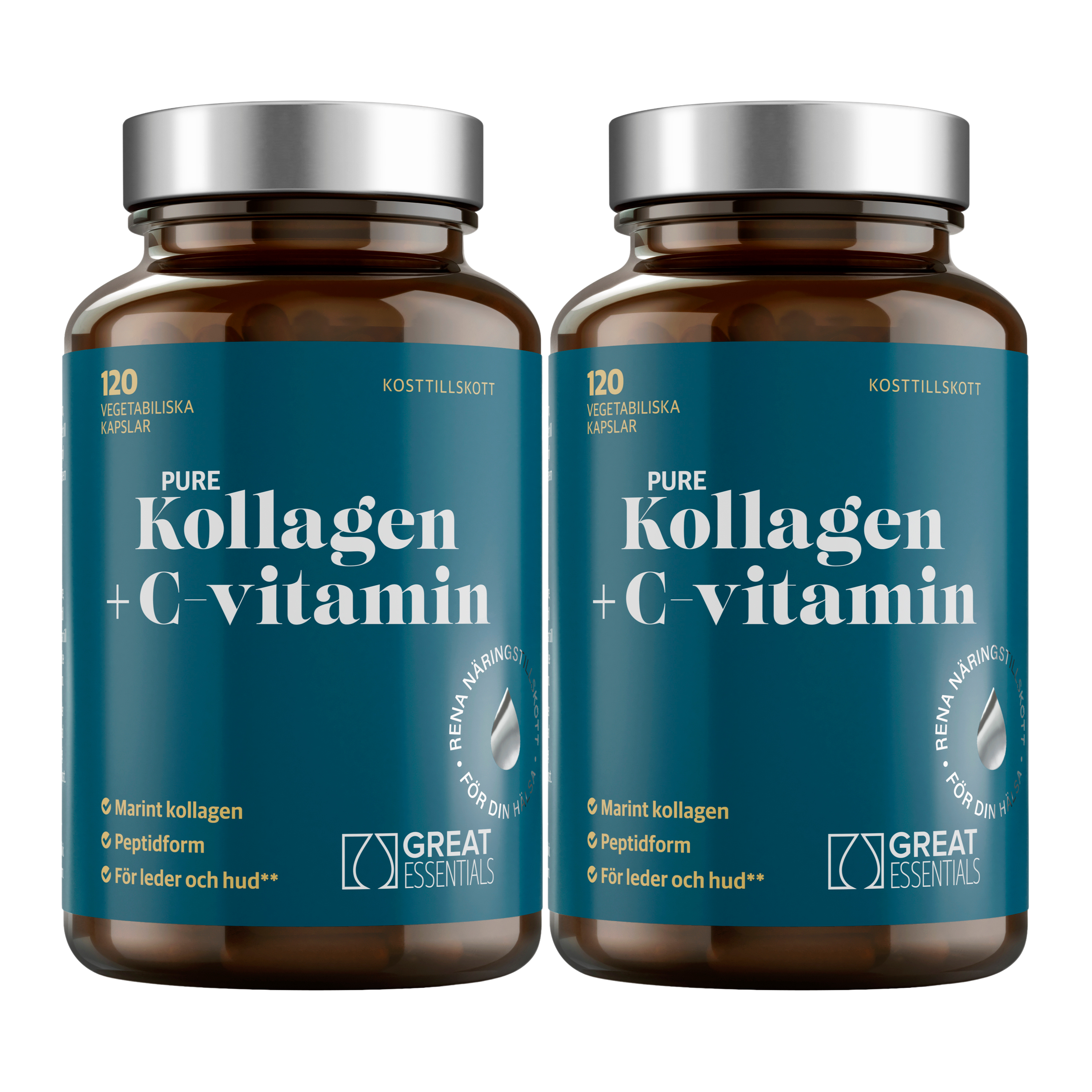 Pure Kollagen + C-vitamin Ekonomipack 2x120k