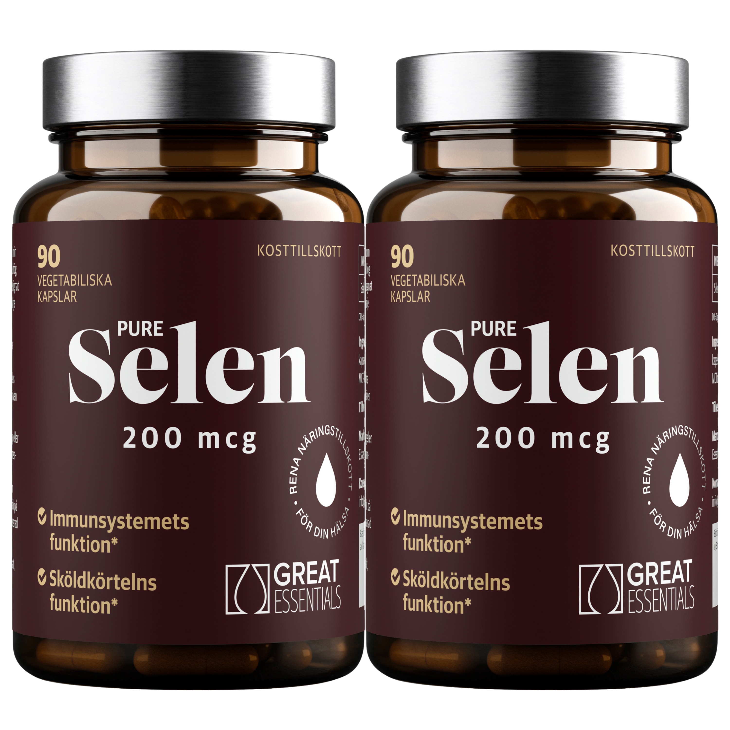 Pure Selen 200mcg Ekonomipack 2x90k