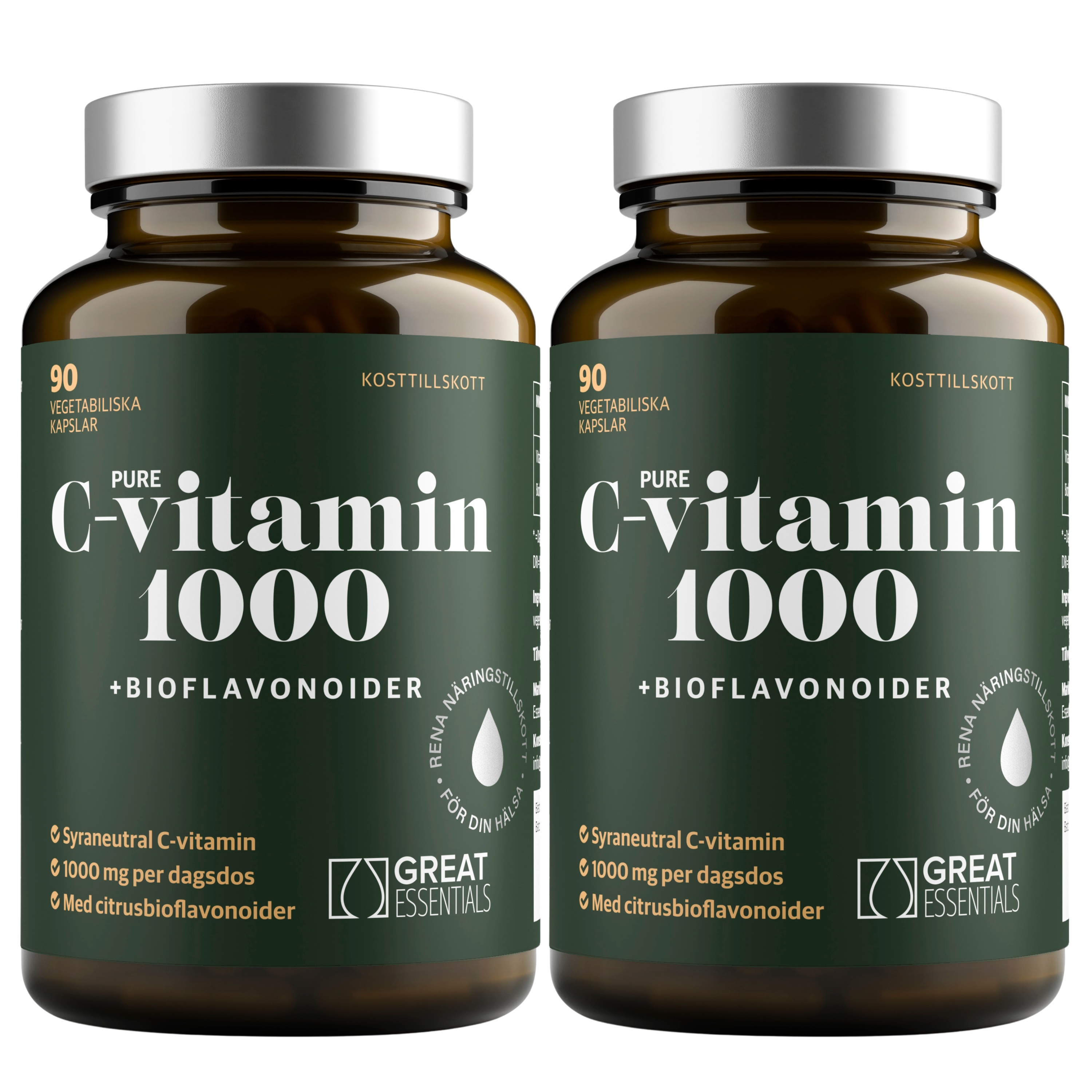 Pure C-vitamin 1000mg Ekonomipack 2x90k