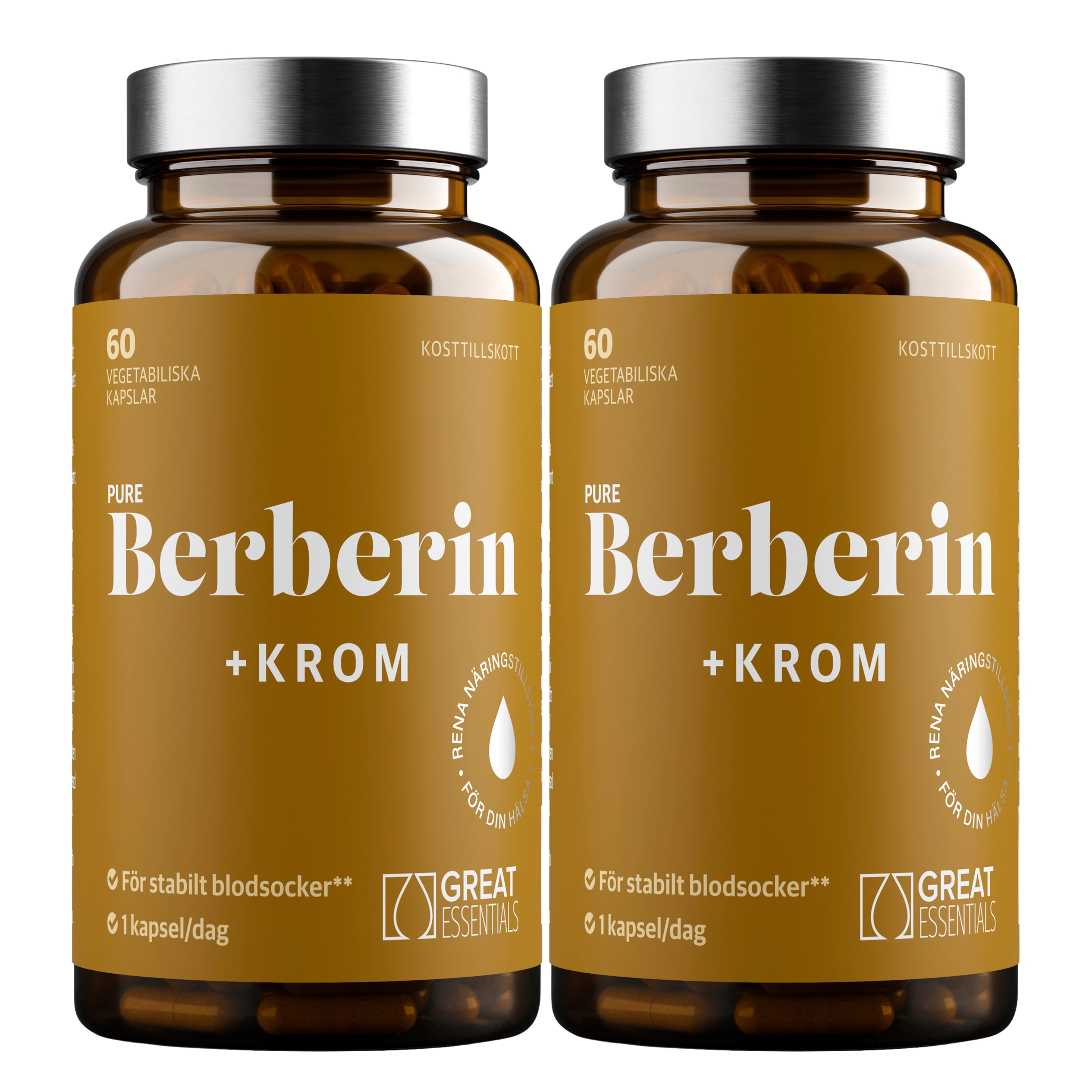 Pure Berberin HCL+ Ekonomipack 2x60k
