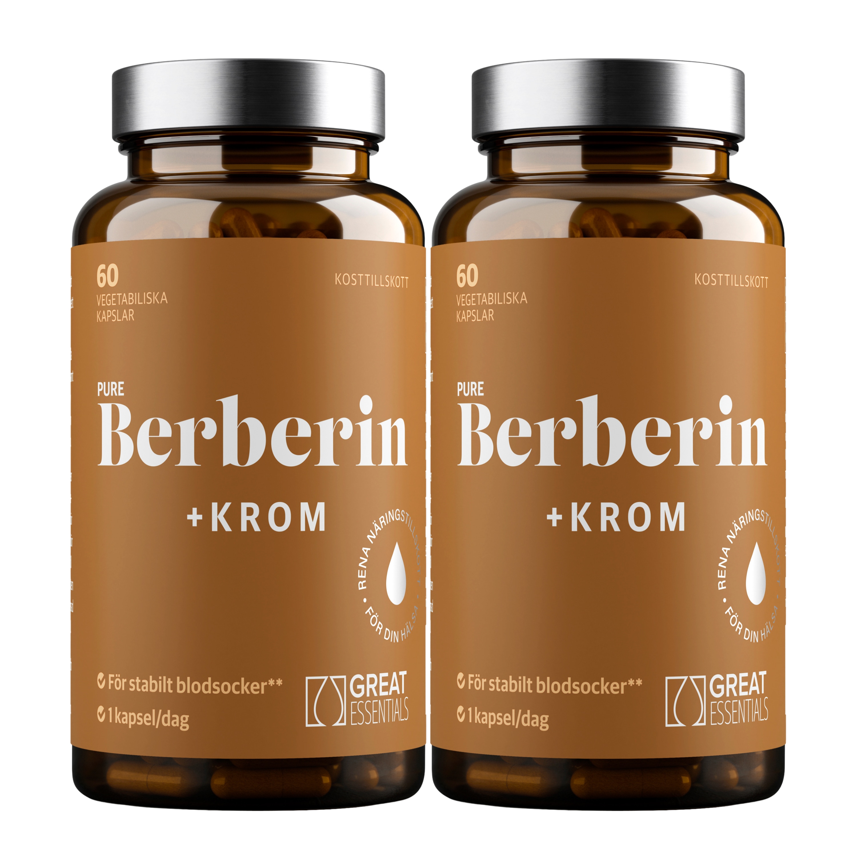 Pure Berberin HCL+ Ekonomipack 2x60k