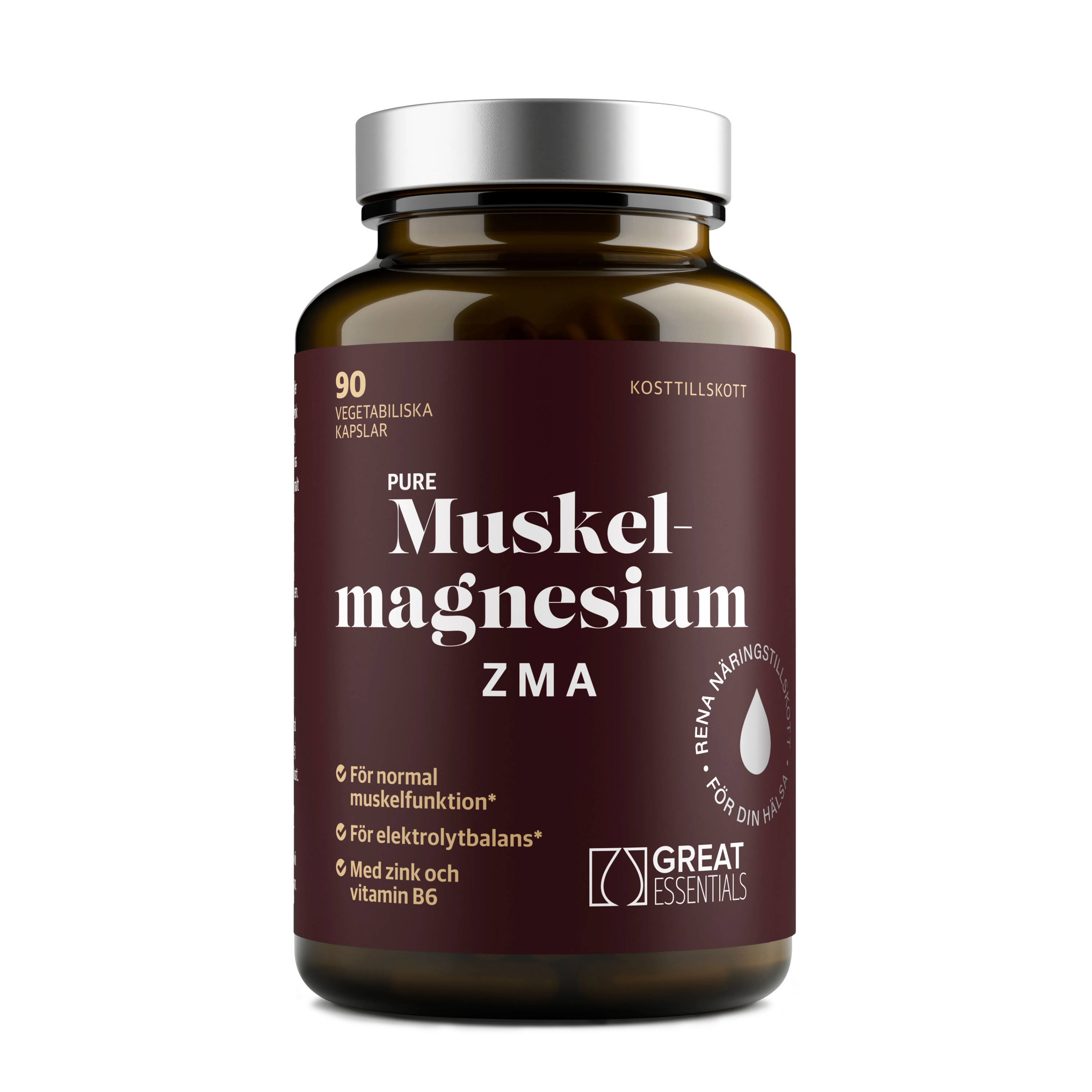Pure Muskelmagnesium ZMA 90k