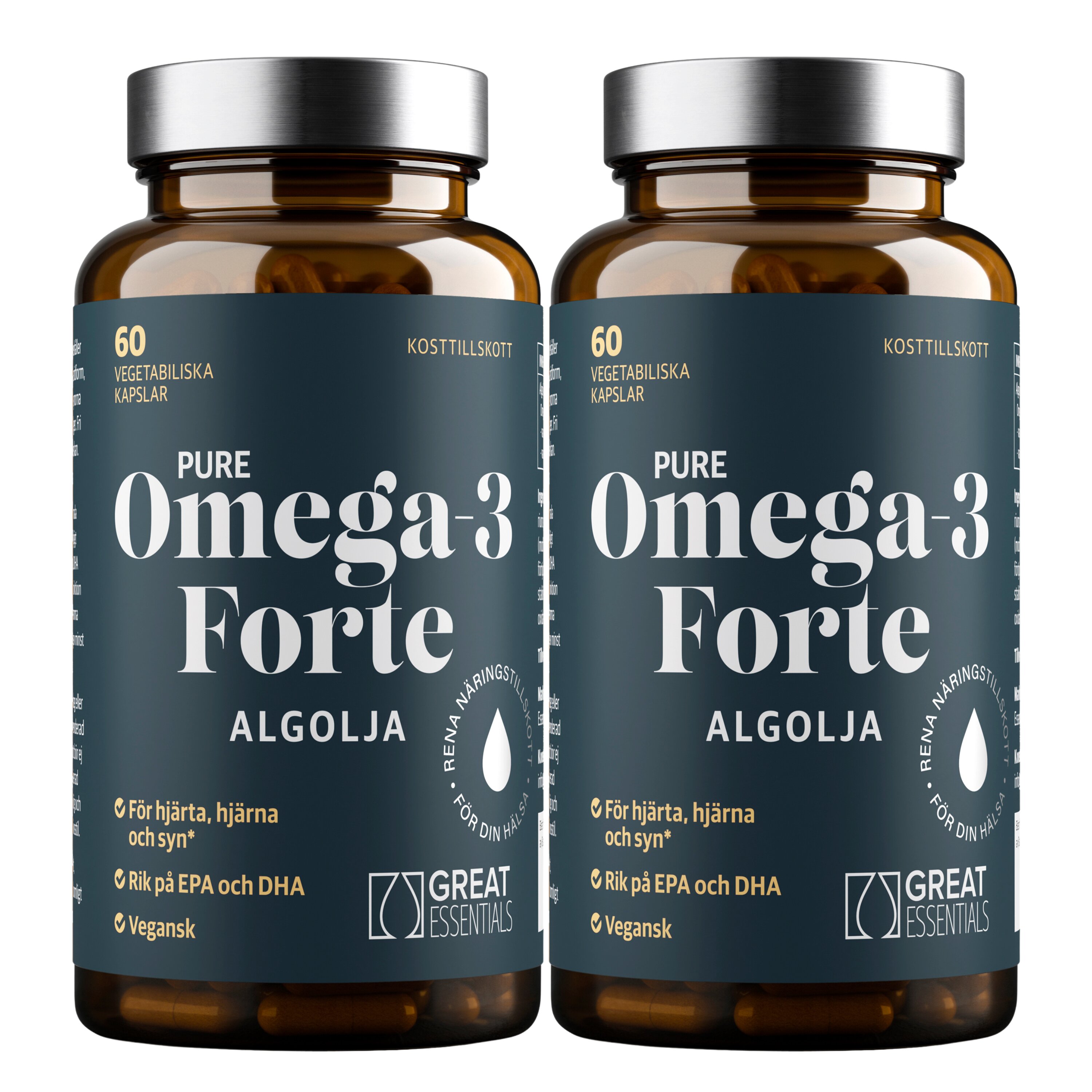 Omega-3 Algolja Forte Ekonomipack 2x60k