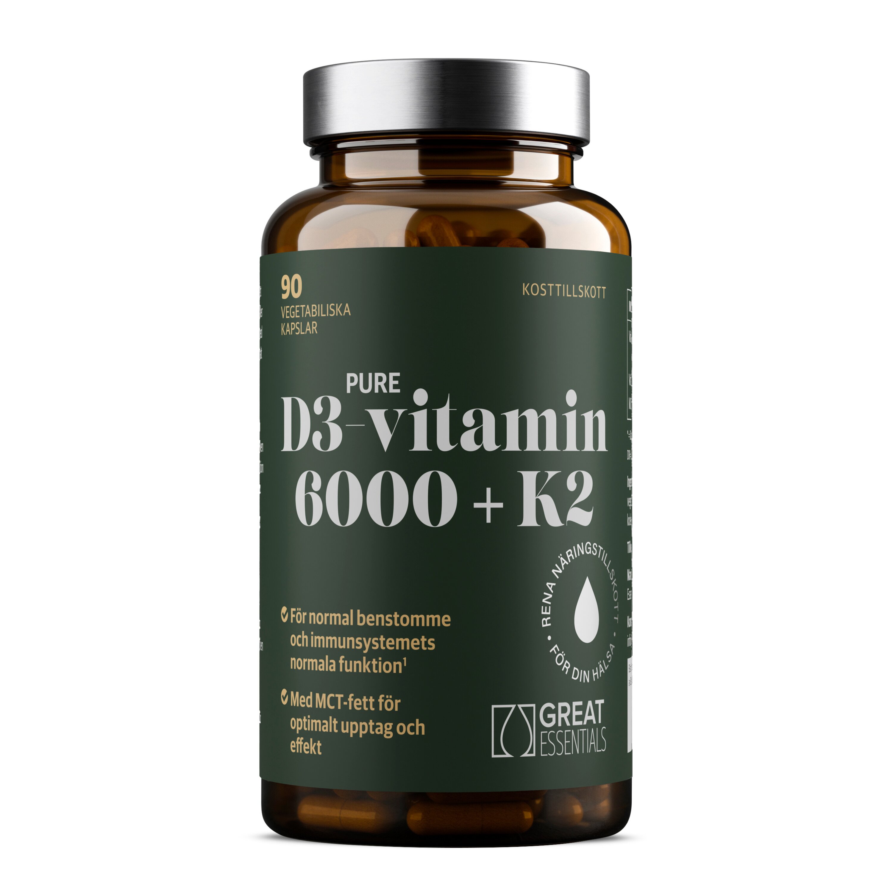 D3-vitamin 6000IE + K2 90k