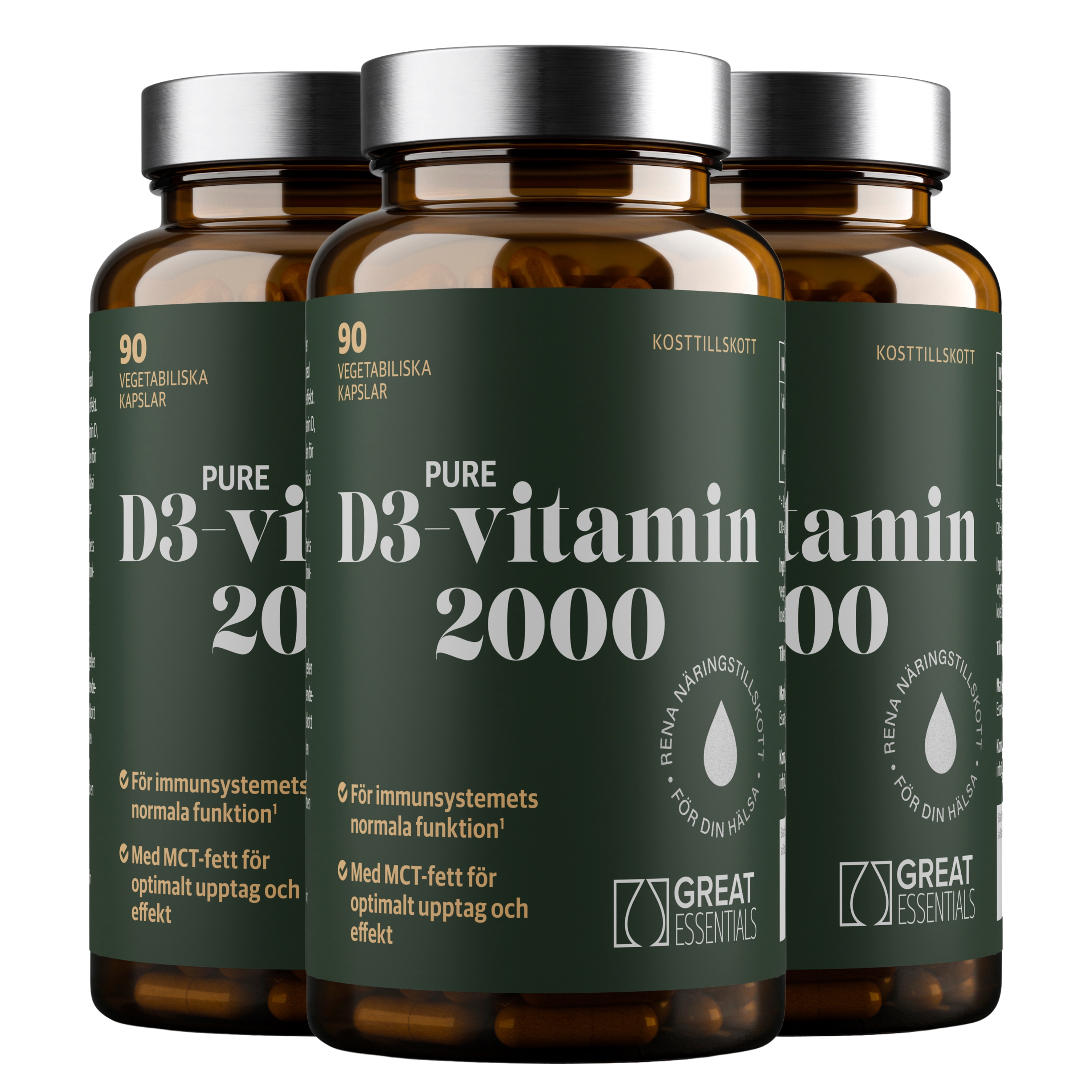 D3-vitamin 2000IE Ekonomipack 3x90k