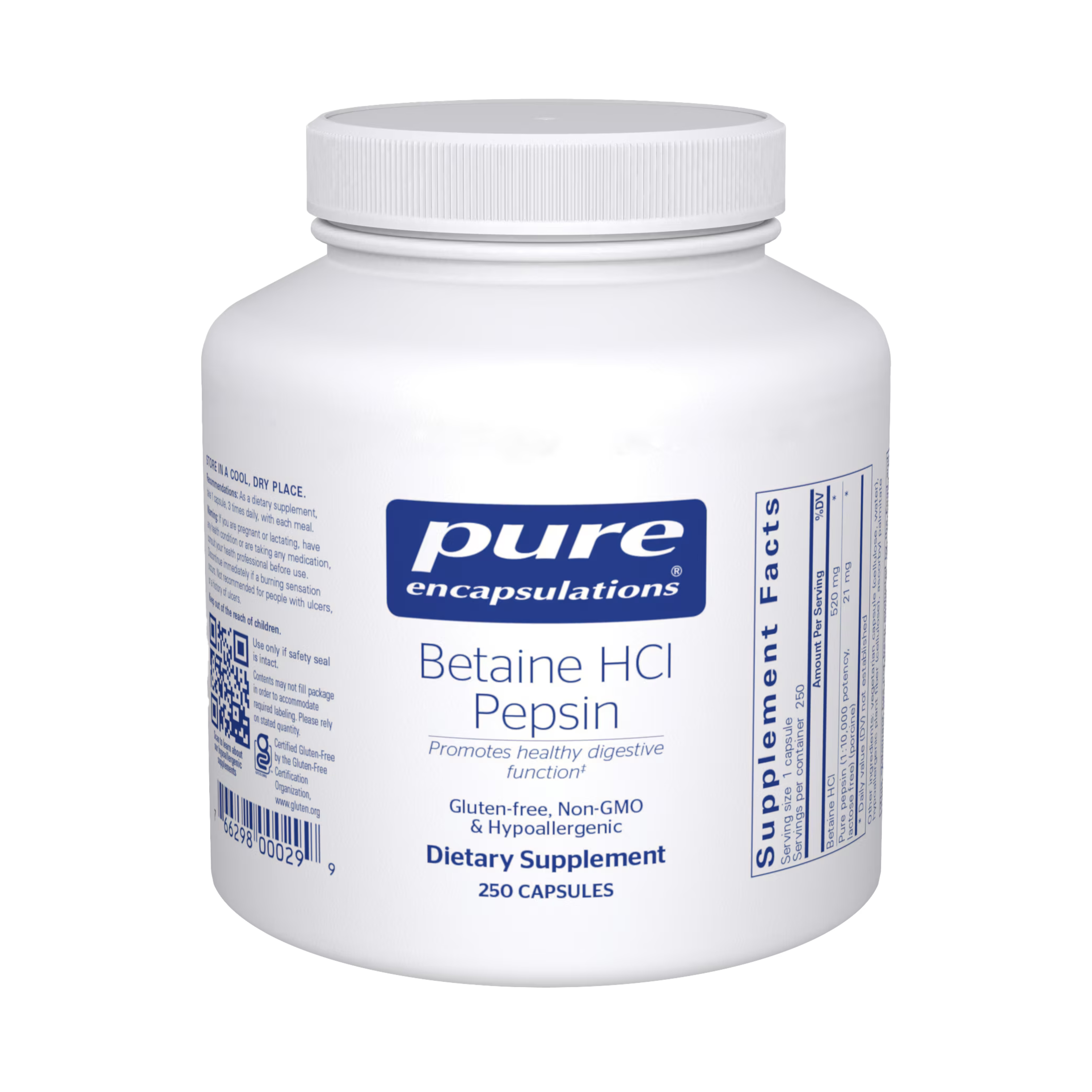 Betaine HCl Pepsin 250k