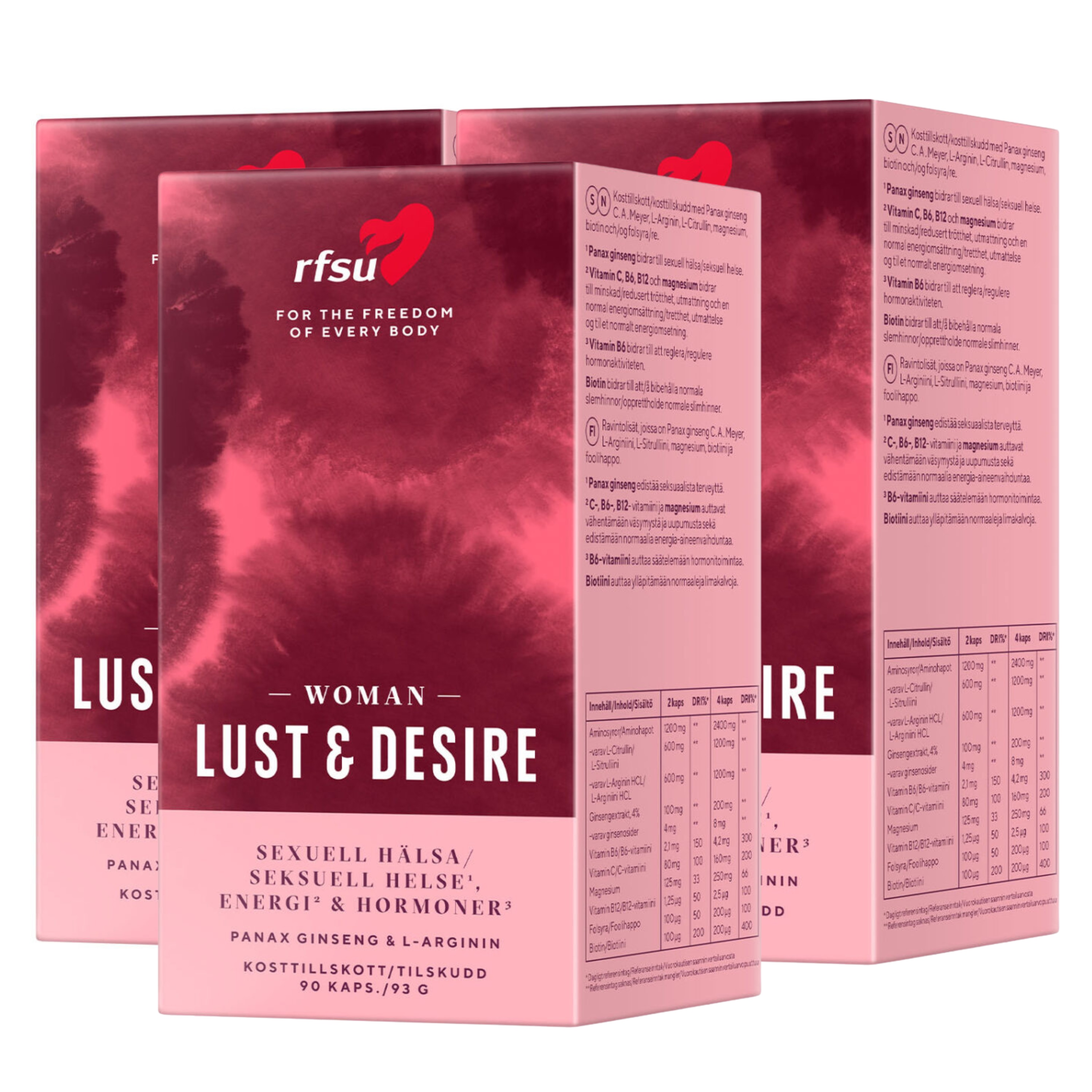 Lust & Desire Woman Ekonomipack 3x90st