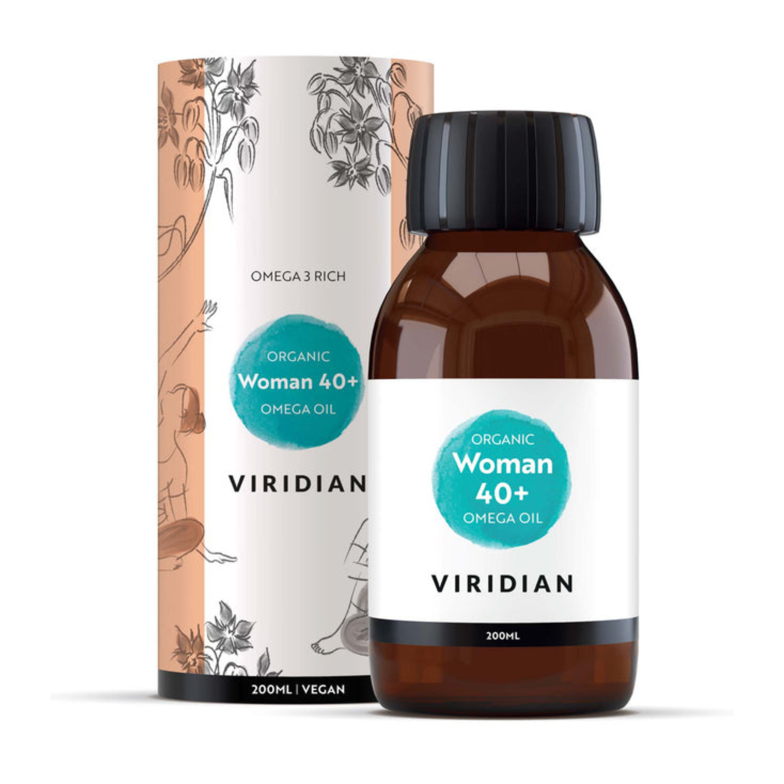 100% Organic Woman 40+ Omega Oil 200ml