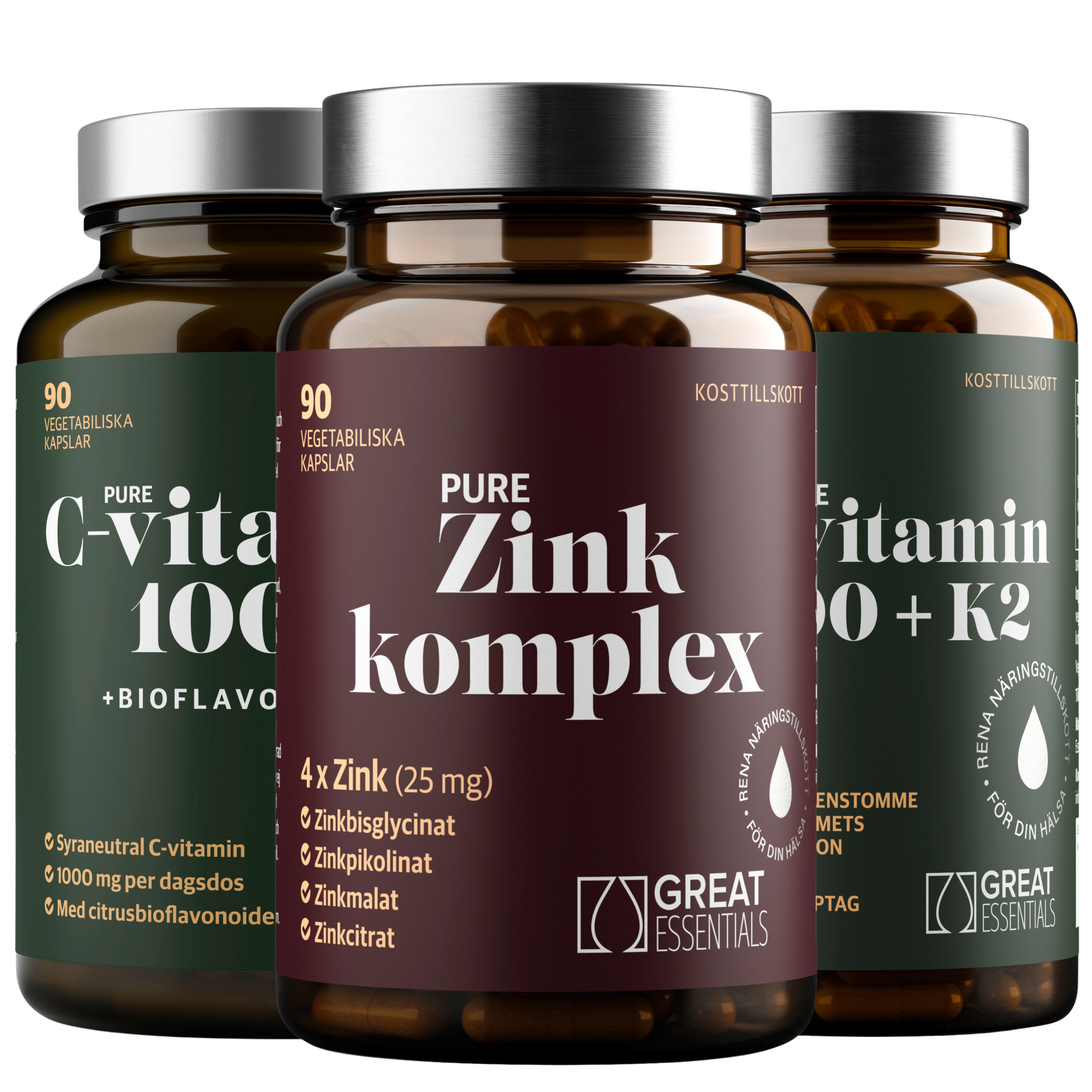 Immun Essentials Kit - D3, C-vitamin & Zink