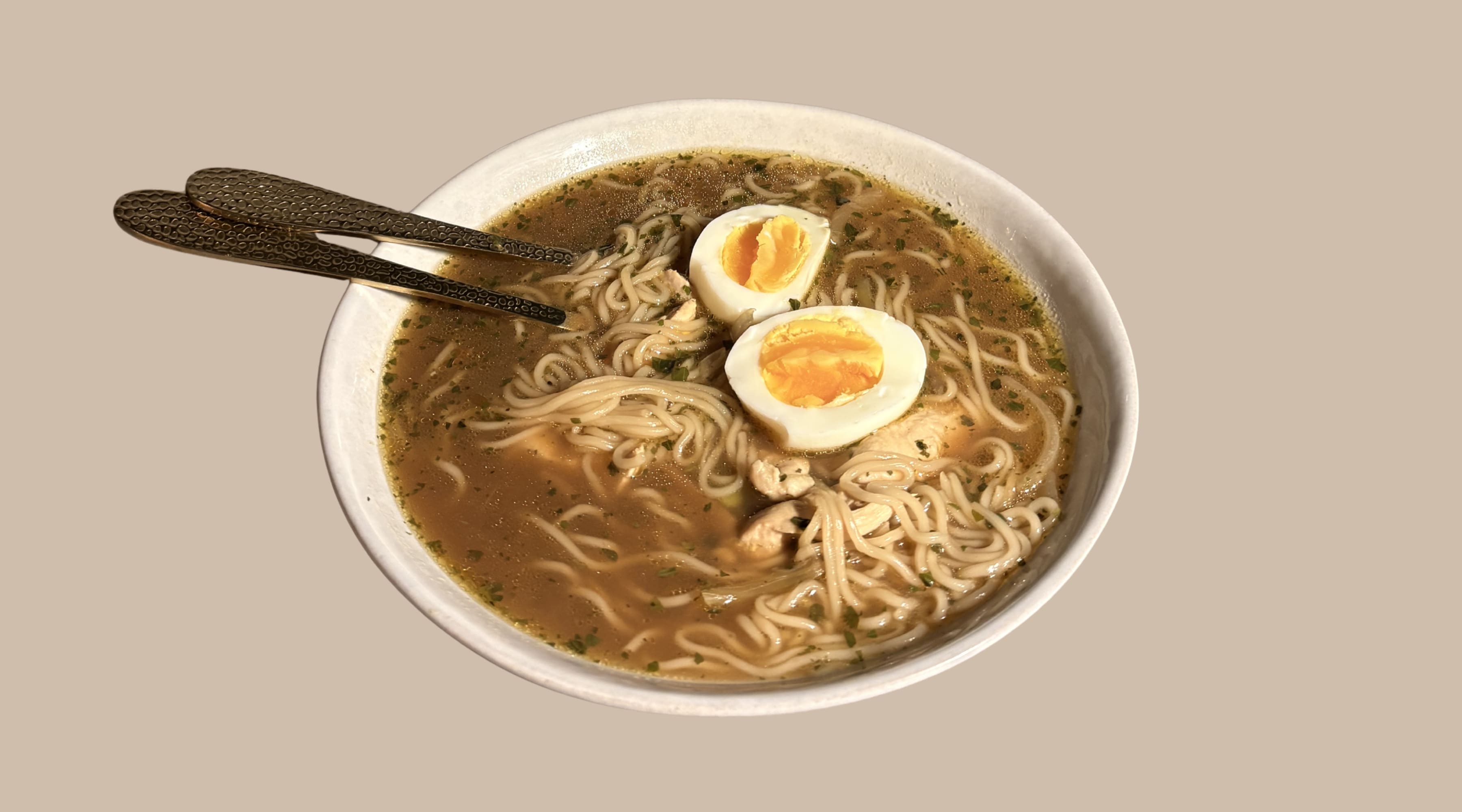 Kycklingramen med benbuljong